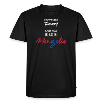Mongolia funny gift idea funny saying - Men's Premium Organic T-Shirt - black - Front - Nico (187cm)