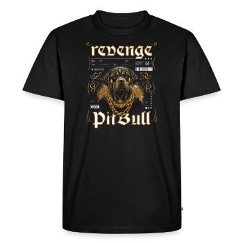 American , design for dog lovers - Men's Premium Organic T-Shirt - black - Front - Nico (187cm)
