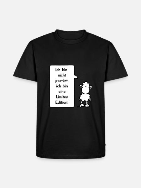 Sheepworld Ich bin nicht gestört - Männer Premium Bio T-Shirt - Schwarz