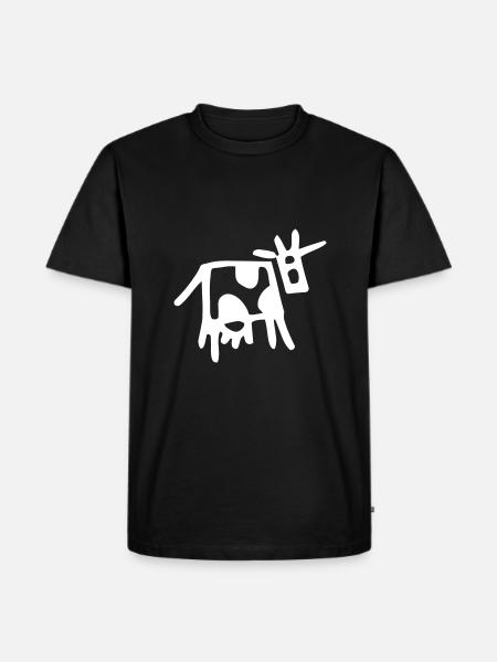 Vache drôle - T-shirt Premium bio Homme - noir