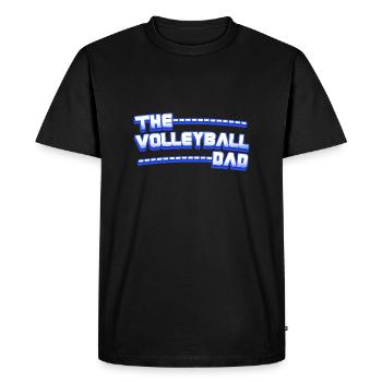 Le père de volleyball - Papa Lustig - T-shirt Premium bio Homme - noir - Devant - Nico (187cm)