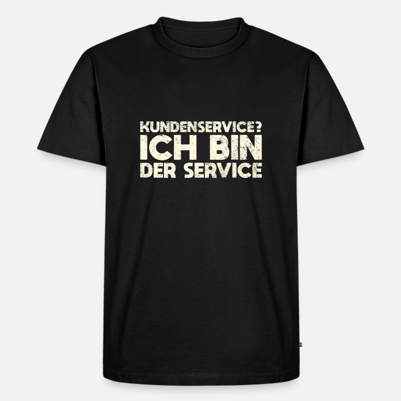 Kundenservice? Ich Bin Der Service - Männer Premium Bio T-Shirt - Schwarz