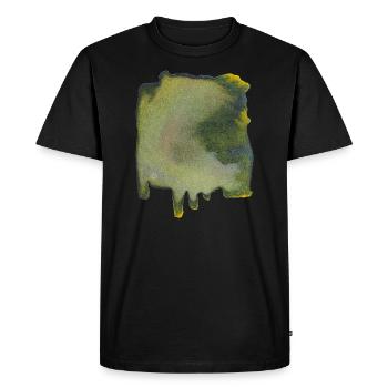 Spot / Background Square COLOR - Men's Premium Organic T-Shirt - black - Front - Nico (187cm)