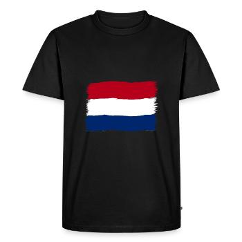 Pays-Bas - T-shirt Premium bio Homme - noir - Devant - Nico (187cm)