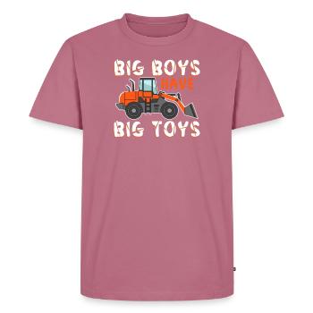 Excavator construction site guys Excavator Excavator driver - Men's Premium Organic T-Shirt - mauve - Front - Nico (187cm)