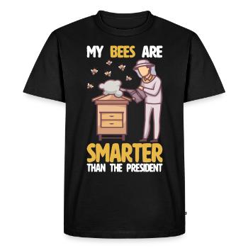 beekeeper beekeeper bees honey bee beekeeping - Men's Premium Organic T-Shirt - black - Front - Nico (187cm)