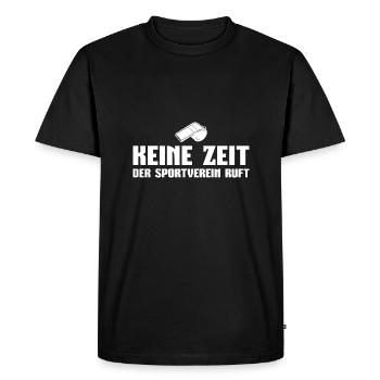 Sportverein Fußball Trainer Geschenk - Männer Premium Bio T-Shirt - Schwarz - Vorne - Nico (187cm)