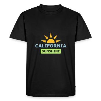 ★ couleurs de conception interchangeables ★ California Sunshine - T-shirt Premium bio Homme - noir - Devant - Nico (187cm)