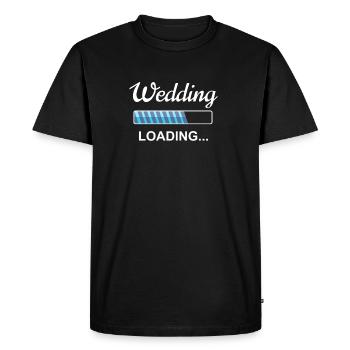 Cadeau de planification de mariage mariage fiançailles - T-shirt Premium bio Homme - noir - Devant - Nico (187cm)