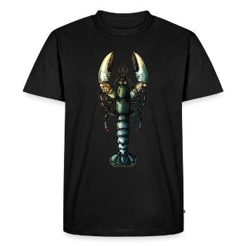 Homard - T-shirt Premium bio Homme - noir - Devant - Nico (187cm)