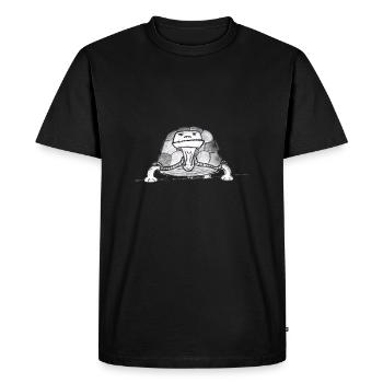 Tortue # Art nord-allemand - T-shirt Premium bio Homme - noir - Devant - Nico (187cm)