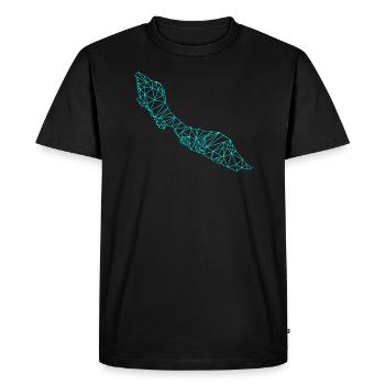 Curadise Aqua - T-shirt Premium bio Homme - noir - Devant - Nico (187cm)