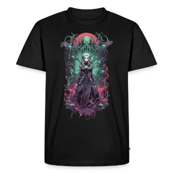 Gothic Aesthetic Underworld Anime witchcraft Girl - Men's Premium Organic T-Shirt - black - Front - Nico (187cm)