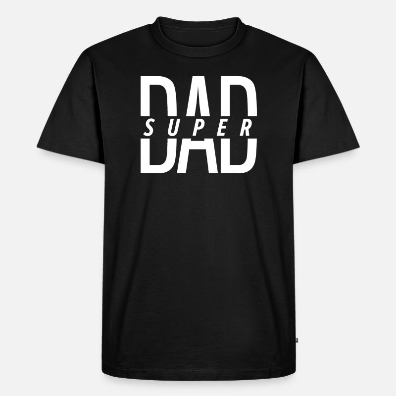 super dad - Men's Premium Organic T-Shirt - black