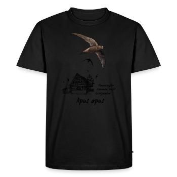 Swift avec maison à colombages - T-shirt Premium bio Homme - noir - Devant - Nico (187cm)
