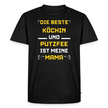 La meilleure maman - T-shirt Premium bio Homme - noir - Devant - Nico (187cm)