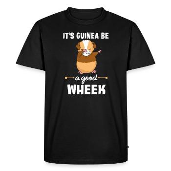 It s Guinea Be a Good Wheek Dabbing Guinea Pig - Men's Premium Organic T-Shirt - black - Front - Nico (187cm)