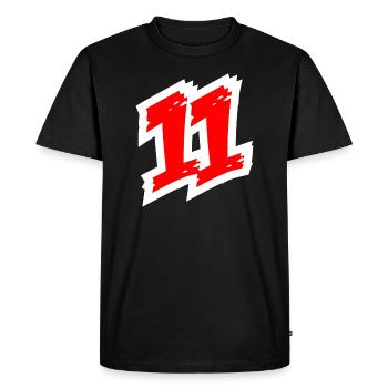 SPORT CHANCE 11 LUCKY NUMBER FOOTBALL SOCCER - T-shirt Premium bio Homme - noir - Devant - Nico (187cm)