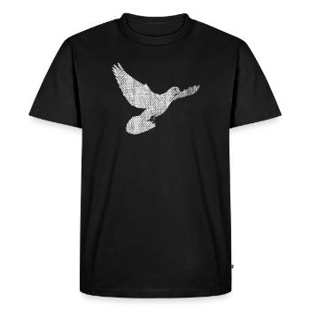 Pigeon voyageur pigeon peace dove peace - T-shirt Premium bio Homme - noir - Devant - Nico (187cm)
