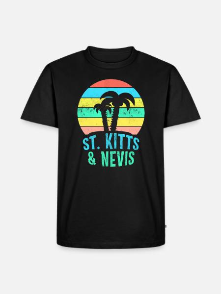 ST. KITTS & NEVIS - Men's Premium Organic T-Shirt - black