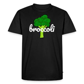Broccoli! - Men's Premium Organic T-Shirt - black - Front - Nico (187cm)