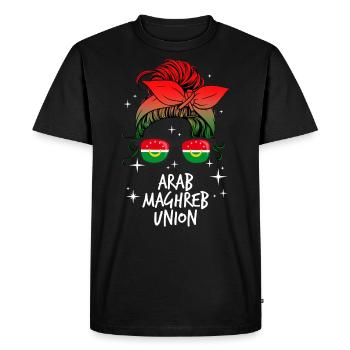 Union du Maghreb arabe - T-shirt Premium bio Homme - noir - Devant - Nico (187cm)