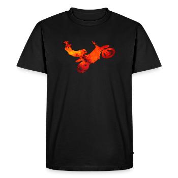 MotorCross Jump - T-shirt Premium bio Homme - noir - Devant - Nico (187cm)