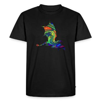 Dragon - Men's Premium Organic T-Shirt - black - Front - Nico (187cm)