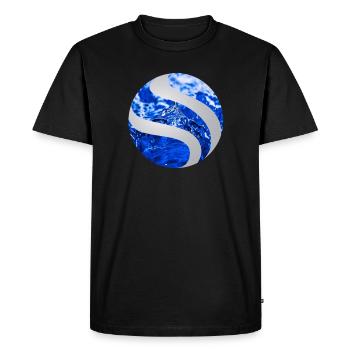 Ballon eau - T-shirt Premium bio Homme - noir - Devant - Nico (187cm)
