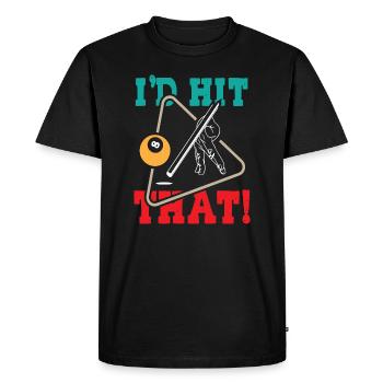 Id Hit That Pool Billards - T-shirt Premium bio Homme - noir - Devant - Nico (187cm)