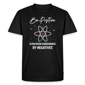 Soyez une science positive - T-shirt Premium bio Homme - noir - Devant - Nico (187cm)