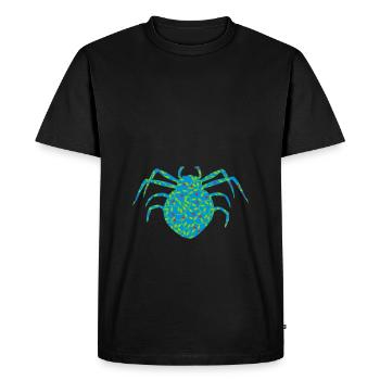 phobie rampante animal araignée - T-shirt Premium bio Homme - noir - Devant - Nico (187cm)
