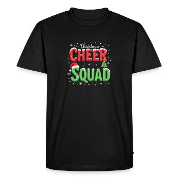 Christmas Cheer Squad festively shown - Men's Premium Organic T-Shirt - black - Front - Nico (187cm)