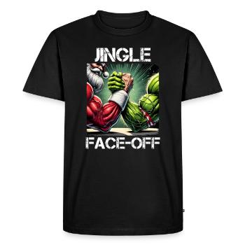 Musculation Gym Père Noël Noël Humour - T-shirt Premium bio Homme - noir - Devant - Nico (187cm)