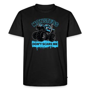Monster Trucks - Monsters Don’t Scare Me - T-shirt Premium bio Homme - noir - Devant - Nico (187cm)