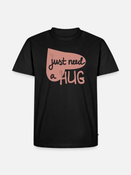 Embrace Motivation Heart - Men's Premium Organic T-Shirt - black