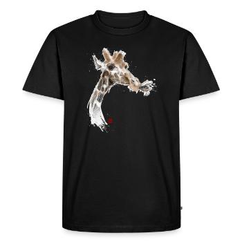 Sketchy Giraffe - Men's Premium Organic T-Shirt - black - Front - Nico (187cm)