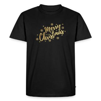 Joyeux noel - T-shirt Premium bio Homme - noir - Devant - Nico (187cm)