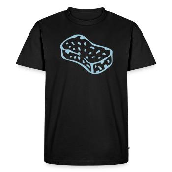 eponge 0 - T-shirt Premium bio Homme - noir - Devant - Nico (187cm)