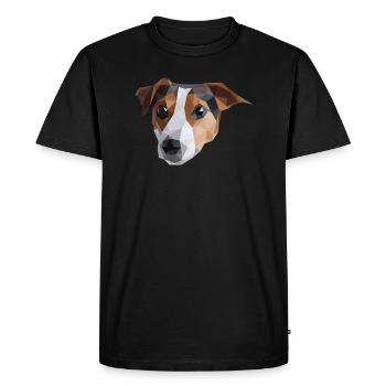 Jack Russel - T-shirt Premium bio Homme - noir - Devant - Nico (187cm)