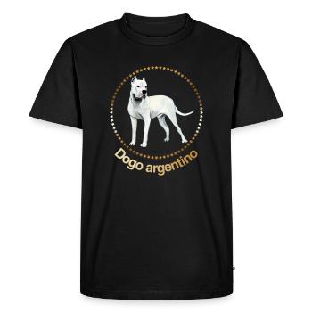 Dibujo Dogo argentino - T-shirt Premium bio Homme - noir - Devant - Nico (187cm)
