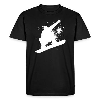 Men's Snowboarding Winter Sports Snowboard Snowboar - Men's Premium Organic T-Shirt - black - Front - Nico (187cm)