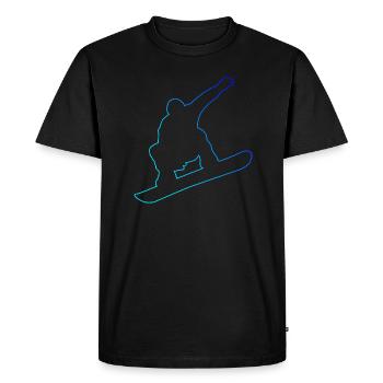 Snowboarder Snowboard Snowboard Hommes Wintersp - T-shirt Premium bio Homme - noir - Devant - Nico (187cm)