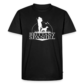 BRITTANY SPANIEL Hunting Dogs Hunter Dogs Wilsigns - Men's Premium Organic T-Shirt - black - Front - Nico (187cm)