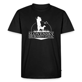 SLOVENSKY HRUBOSRSTY STAVAC Chiens de chasse Wilsigns - T-shirt Premium bio Homme - noir - Devant - Nico (187cm)