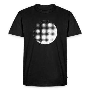 Cercle de lune raster - T-shirt Premium bio Homme - noir - Devant - Nico (187cm)