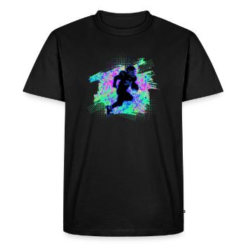 Football américain - T-shirt Premium bio Homme - noir - Devant - Nico (187cm)