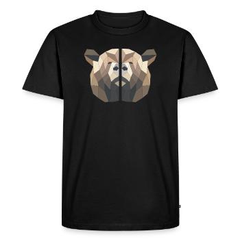 brown bear - Men's Premium Organic T-Shirt - black - Front - Nico (187cm)