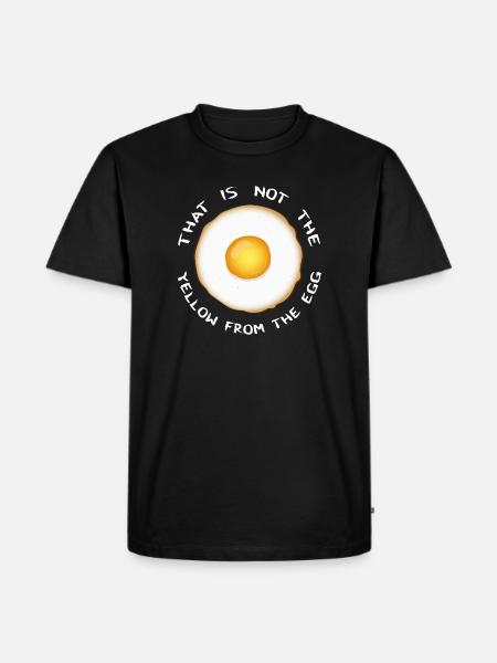 Jaune de l’œuf - T-shirt Premium bio Homme - noir
