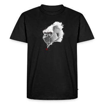 Sketchy Gorilla - Men's Premium Organic T-Shirt - black - Front - Nico (187cm)